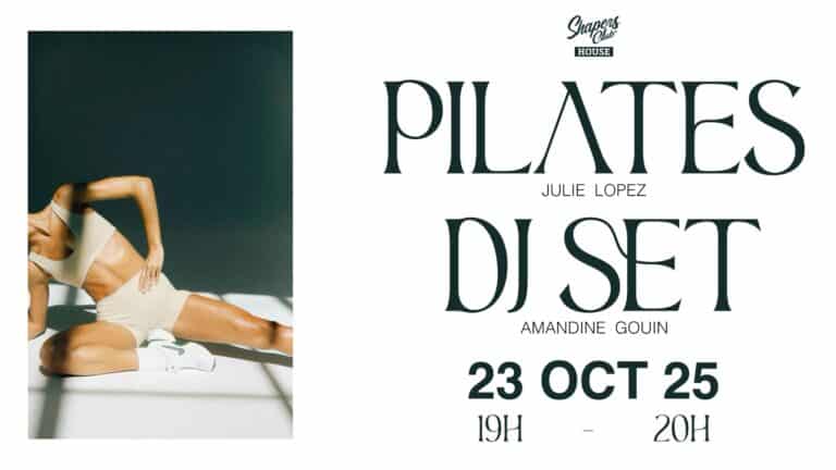 PILATES / DJ SET — 23 octobre, 19h à 20h au Shapers Club House à Marennes