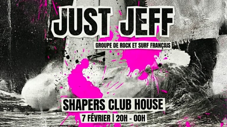 Concert JUST JEFF — 7 février (20h–00h) au Shapers Club House à Marennes