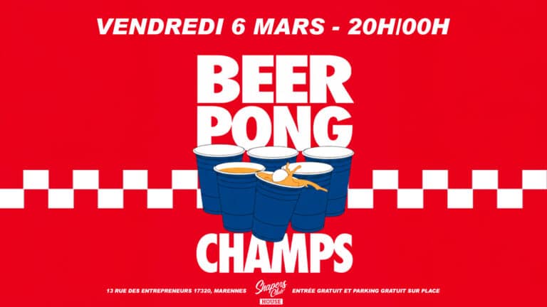 BEER PONG CHAMPS PART 2 au Shapers Club House à Marennes