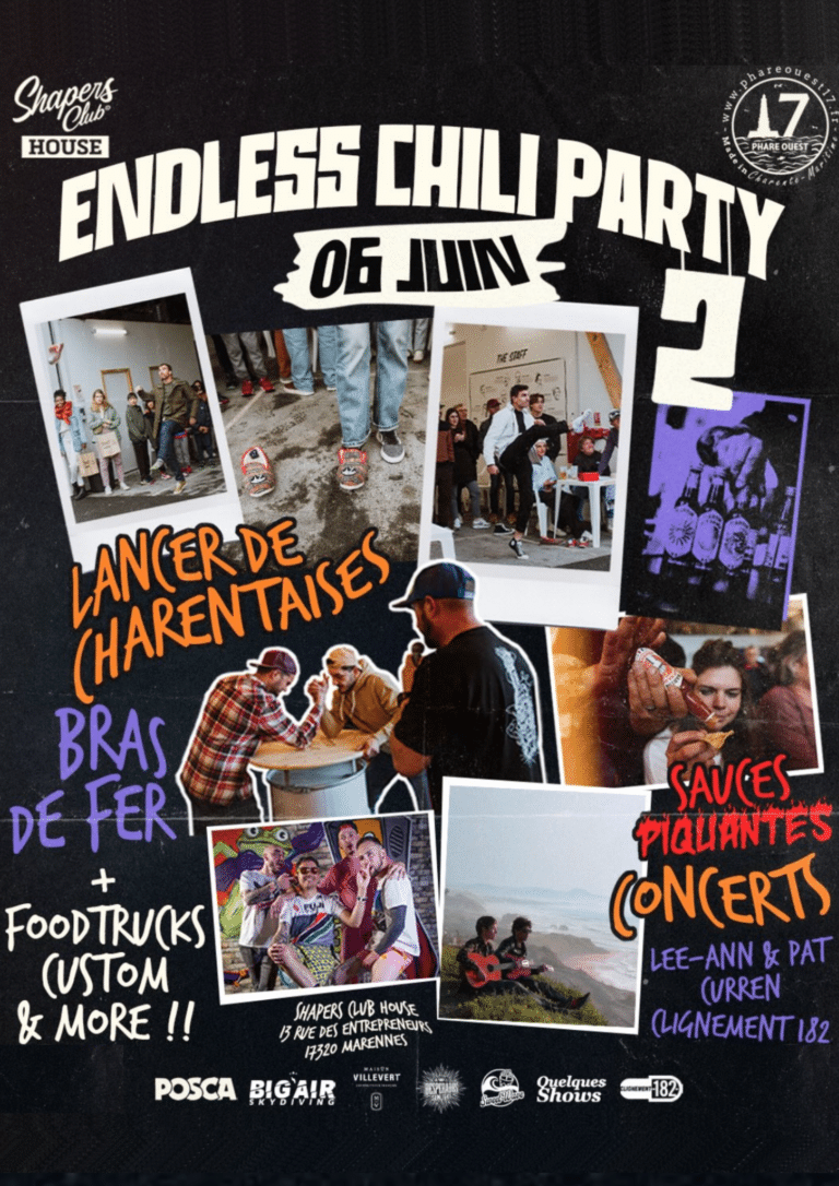 Endless Chili Party 2 au Shapers Club House à Marennes