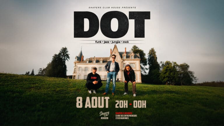 DOT 🎸🔥 live funk au Shapers Club House à Marennes