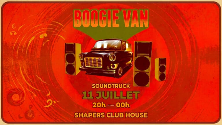 Boogie Van 🚐💿 au Shapers Club House à Marennes