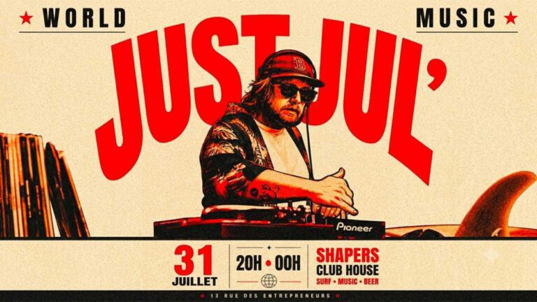Just Jul 🥁🌍 au Shapers Club House à Marennes