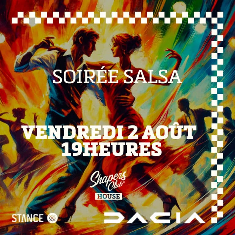 Soirée salsa vendredi 5 Juillet au Shapersclub house au Shapers Club House à Marennes