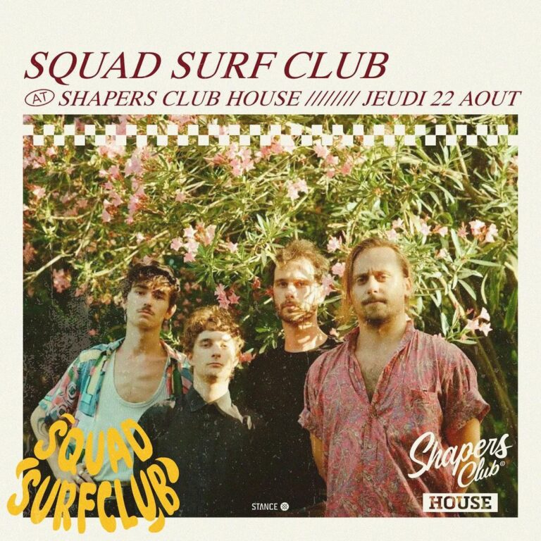 Squad surf club en concert jeudi 22 août au Shapers Club House à partir de 20 heures au Shapers Club House à Marennes