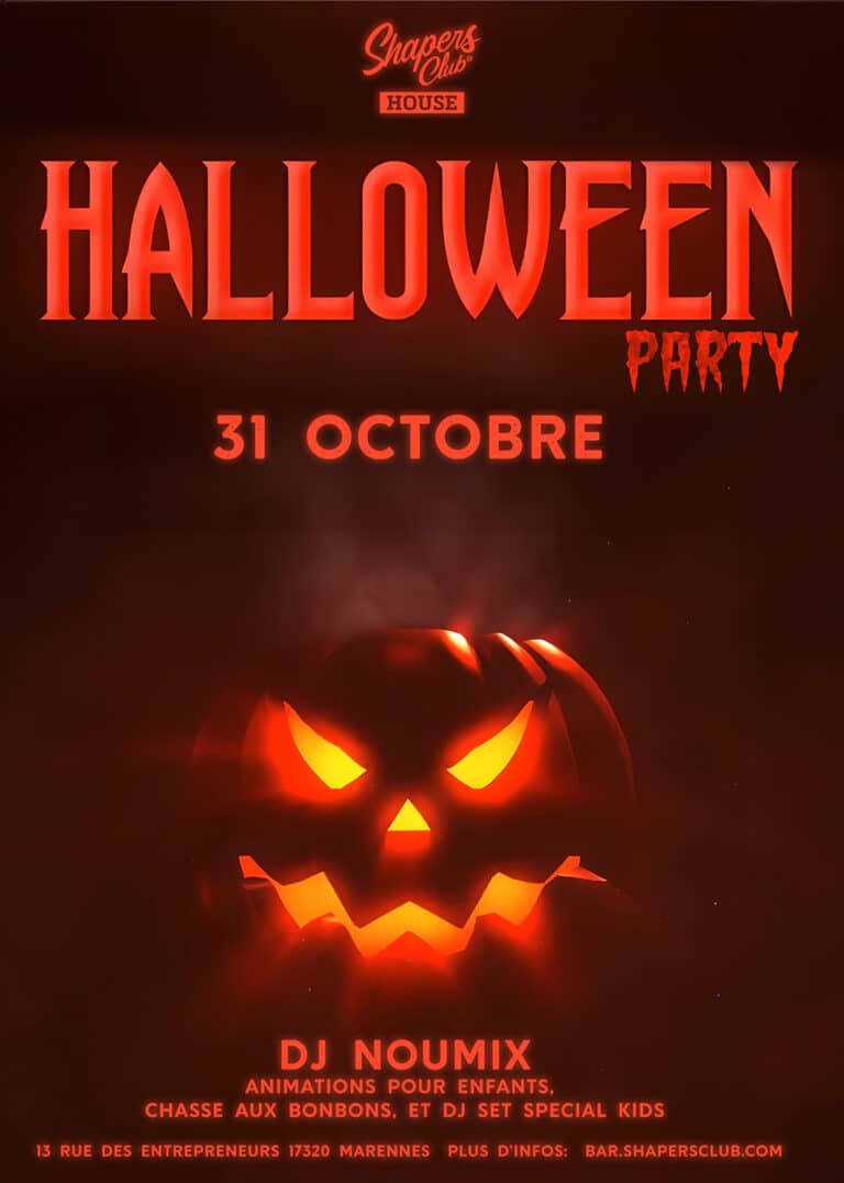 Halloween party (pour petits et grands ! đ»đžïž) au Shapers Club House Ă Marennes