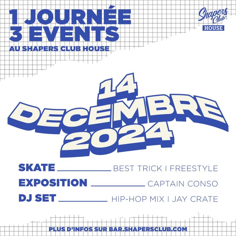 SKATE - EXPOSITION - DJ SET HIP-HOP au Shapers Club House à Marennes