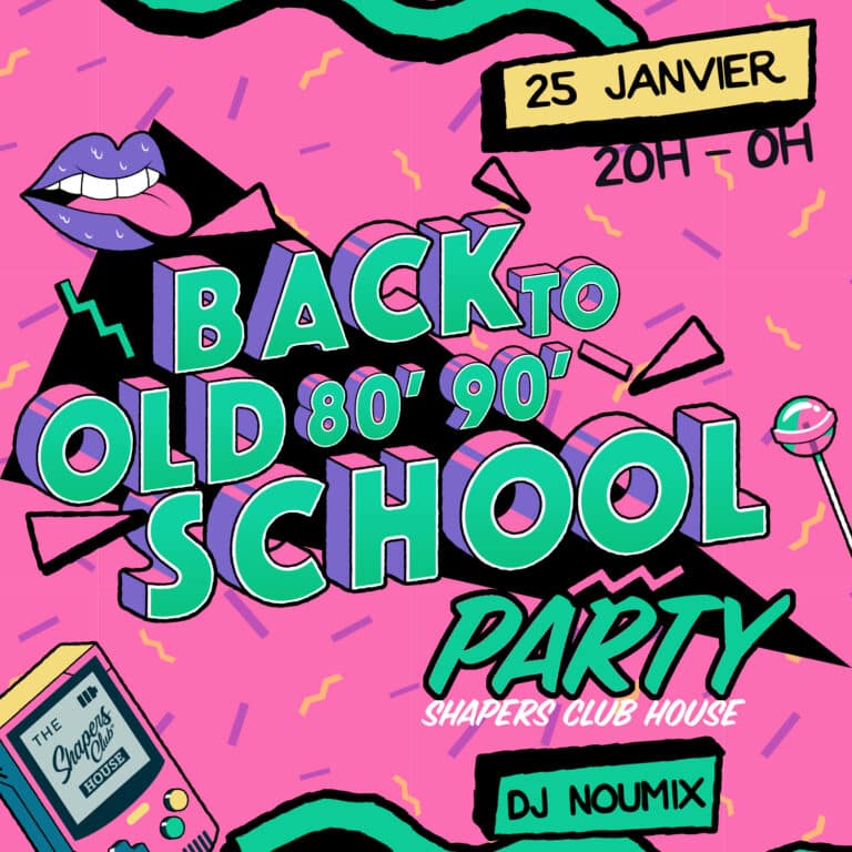 Soirée Back to the Oldschool x DjNoumix au Shapers Club House à Marennes