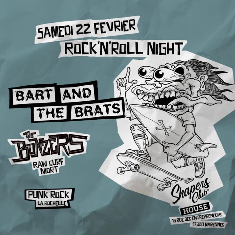 Le punk et le surf s’invitent chez nous ! au Shapers Club House à Marennes