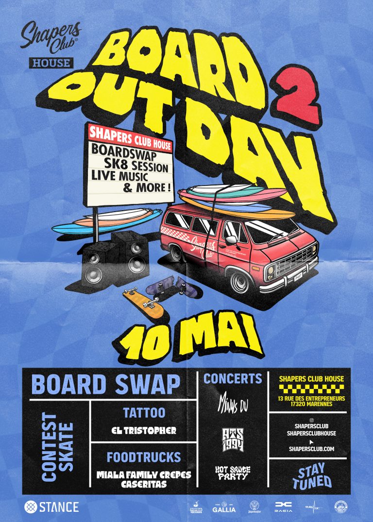 Board Out Day V2 au Shapers Club House à Marennes