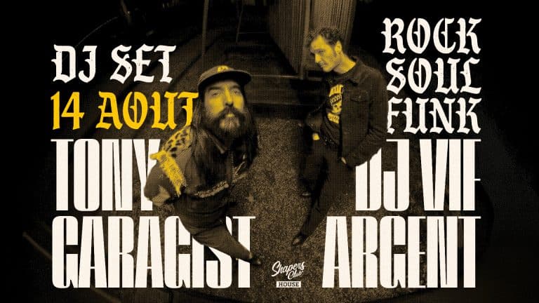 Tony Garagist & DJ Vif Argent - DJ Set Rock, Soul, Funk au Shapers Club House à Marennes