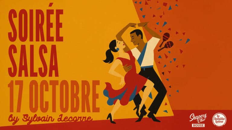 SOIRÉE SALSA — 17 octobre, 20h à minuit au Shapers Club House à Marennes